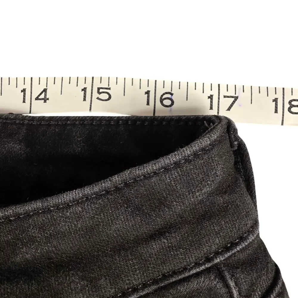 NYDJ Barbara Bootcut Jeans Womens 14 Black Lift Tuck Stretch